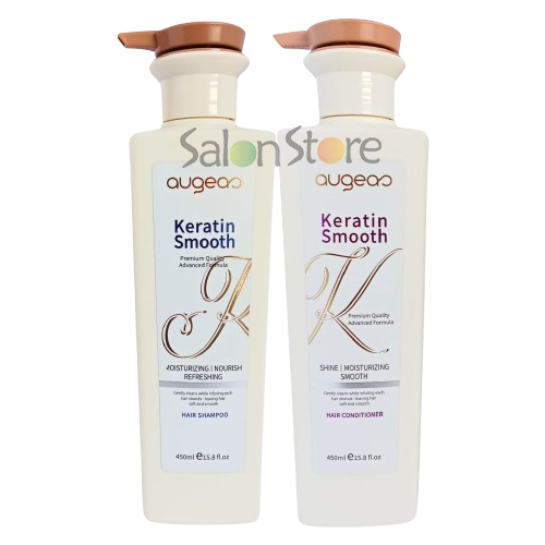 Augeas Keratin Smooth Shampoo & Conditioner 450ml