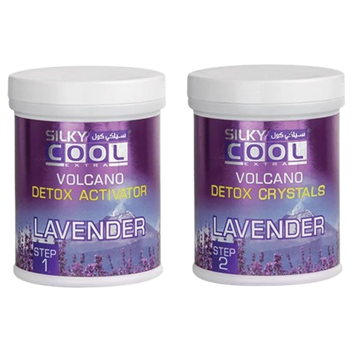 Silky Cool Volcano Detox Crystals Lavender Kit
