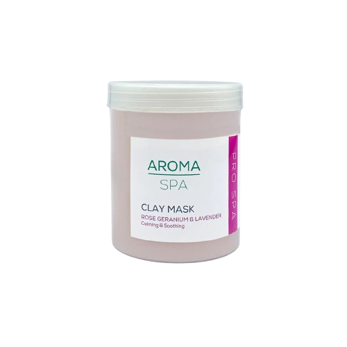 Aroma Spa Clay Mask Rose Geranium & Lavender 1000g