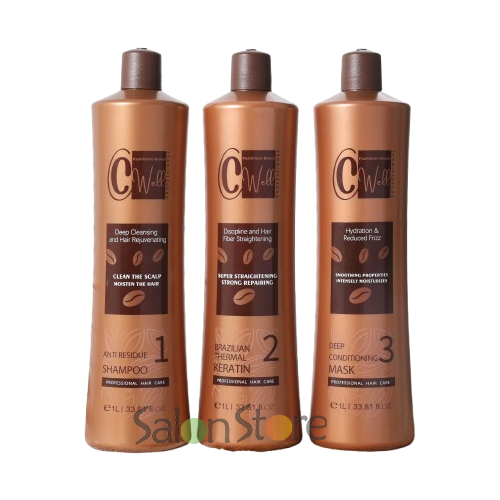 C Well Brazilian Thermal Keratin Treatment Kit 1L
